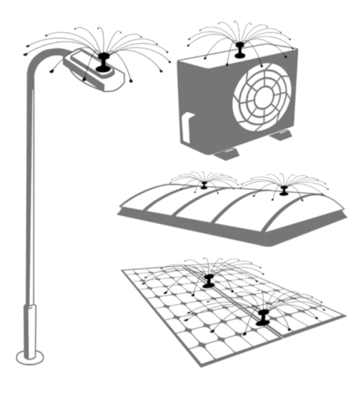Taubenabwehr ohne Spikes für Lichtkuppeln, Solarpanele etc.
